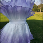 Stunning Prom Dress Strapless Ruffle Tiered Evening Dress Birthday Party Dress D2710
