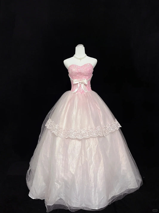 Sweet Ball Gown Sweetheart Tulle Evening Dress 16th Dress Prom Dress D2712