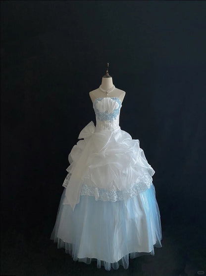 Stunning Ball Gown Strapless Pleated Evening Dress 16th Dress Prom Dress D2713