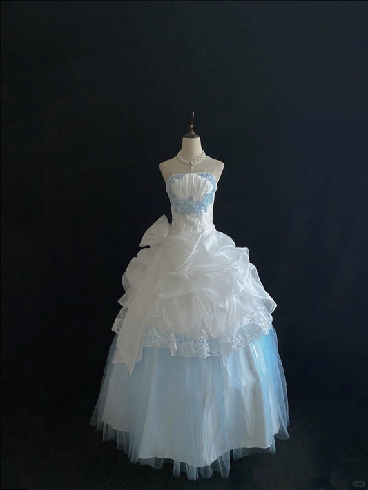 Stunning Ball Gown Strapless Pleated Evening Dress 16th Dress Prom Dress D2713