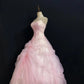 Beauty Ball Gown Spaghetti Straps Pleated Tulle Evening Dress 16th Dress Prom Dress D2719