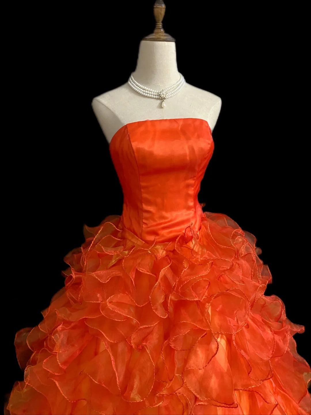 Sweet Ball Gown Strapless Pleated Ruffle Evening Dress 16th Dress Prom Dress D2720