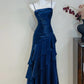 Charming Prom Dress Spaghetti Straps Pleated Evening Dress Gala Dress  D2726