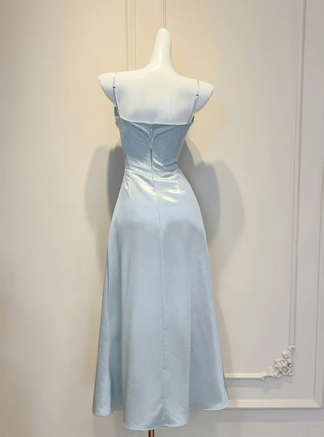 Elegant Prom Dress Spaghetti Straps Pleated Gala Dress Evening Dress   D2727