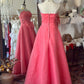 Charming Prom Dress A Line Strapless Sequins 16th Dress Gala Dress Evening Dress Prom Gown       D2739