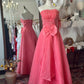 Charming Prom Dress A Line Strapless Sequins 16th Dress Gala Dress Evening Dress Prom Gown       D2739