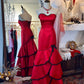 Pretty Prom Dress Sweetheart Tiered Mermaid Evening Dress Gala Dress   D2742