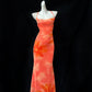 Stunning Women Dress Spaghetti Straps Backless Print Vacation Dress Birthday Party Outfits    D2749