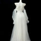 Pretty Prom Dress A Line Sweetheart Tulle Pleated Evening Dress Gala Dress  D2752