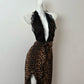 Sexy Prom Dress Halter Leopard Print Evening Dress Birthday Party Dress  D2753