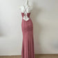 Beauty Women Dress Sweetheart Pleated Long Vacation Dress Birthday Party Dress  D2754