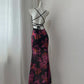 Elegant Women Dress Spaghetti Straps Print Vacation Dress Birthday Party Dress  D2757