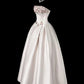 Sweet Prom Dress Strapless Flower Pleated Evening Dress Gala Dress 16th Dress  D2768