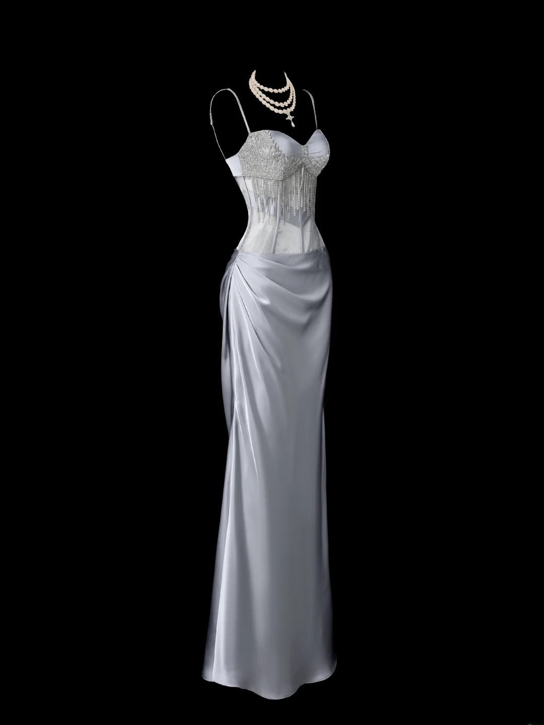 Elegant Prom Dress Spaghetti Straps Pleated Evening Dress Gala Dress   D2769