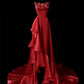 Stunning Prom Dress A Line Strapless Ruffle Evening Dress Gala Dress    D2770
