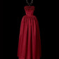 Stunning Prom Dress Strapless Rose Pleated Prom Gown Evening Dress Gala Dress     D2777