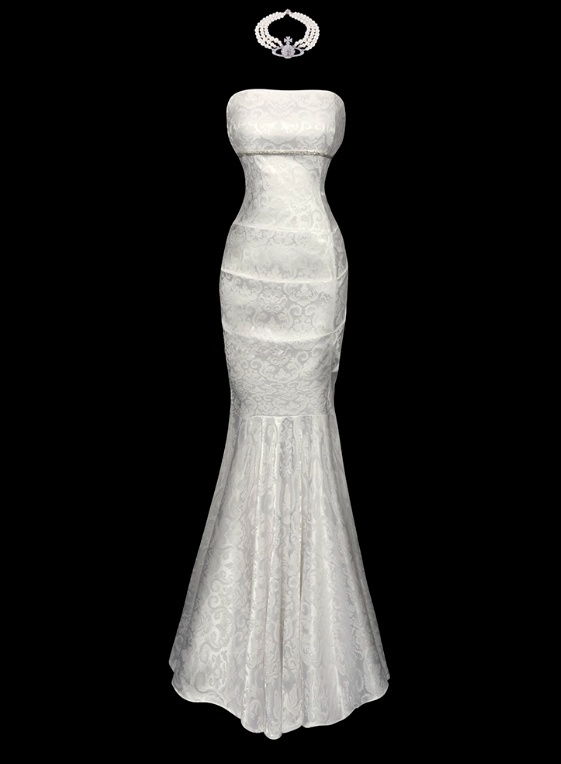 Elegant Prom Dress Strapless Pleated Print Mermaid Gala Dress Evening Dress Prom Gown   D2782