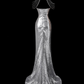 Shiny Prom Dress Halter Floor Length Gala Dress Evening Dress Prom Gown    D2783