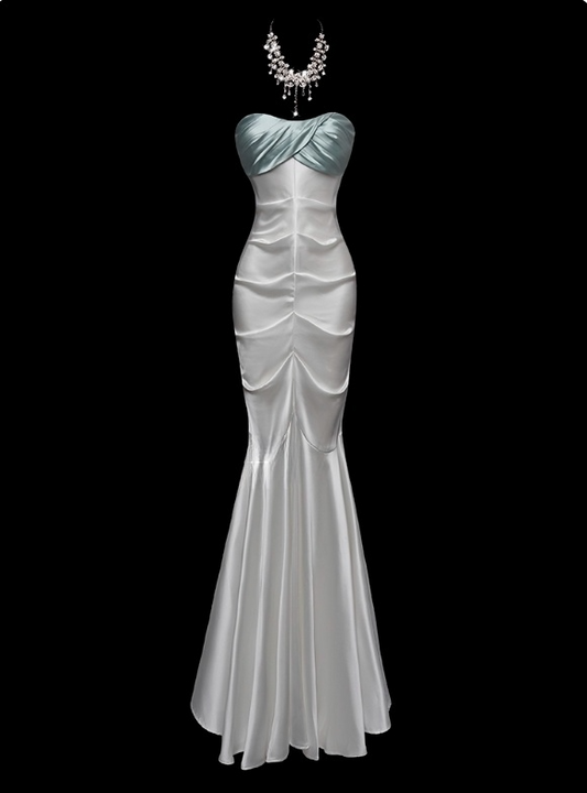 Charming Prom Dress Sweetheart Pleated Mermaid Gala Dress Evening Dress Prom Gown     D2785