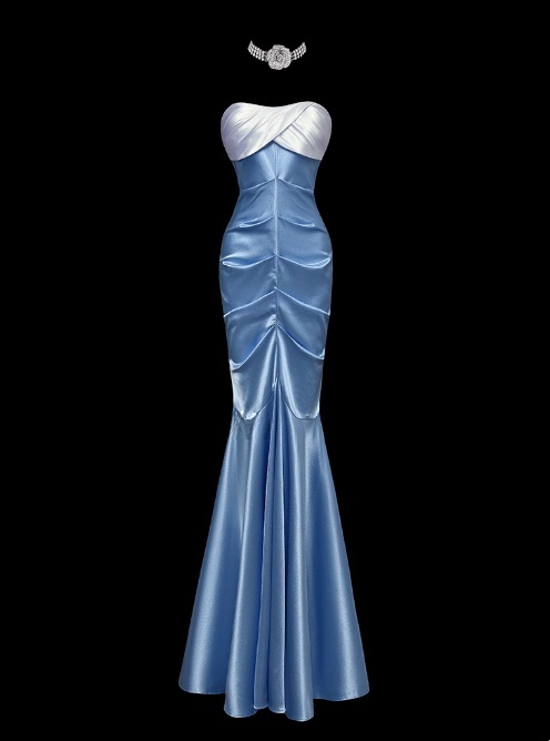 Sweet Prom Dress Sweetheart Pleated Mermaid Prom Dress Evening Dress Party Dress   D2787