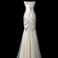 Stunning Prom Dress Sweetheart Pleated Tulle Mermaid Evening Dress Prom Gown Gala Dress    D2790