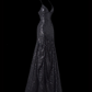 Shiny Prom Dress V-neck Pleated Evening Dress Prom Gown Gala Dress D2793