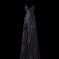 Shiny Prom Dress V-neck Pleated Evening Dress Prom Gown Gala Dress D2793