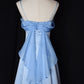 Sweet Prom Dress A Line Spaghetti Straps Pleated Evening Dress Gala Dress Birthday Party Dress   D2800