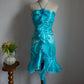 Stunning Prom Dress Halter Ruffle Evening Dress Gala Dress Birthday Party Dress   D2801