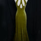 Gorgeous Prom Dress V-neck Pearl Birthday Party Dress Evening Dress Gala Dress    D2803