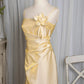 Sweet Prom Dress A Line Spaghetti Straps Birthday Party Dress Evening Dress Gala Dress      D2805