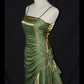 Stunning Prom Dress Spaghetti Straps Pleated Ruffle Birthday Party Dress Evening Dress Cocktail Dress      D2806