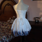 Cute Homecoming Dress Spaghetti Straps Pleated Short Prom Dress Birthday Party Dress Cocktail Dress    D2811