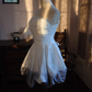 Cute Homecoming Dress Spaghetti Straps Pleated Short Prom Dress Birthday Party Dress Cocktail Dress    D2811