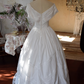 Elegant Prom Dress V-neck Pleated Birthday Party Dress Evening Dress Ball Gown  D2814