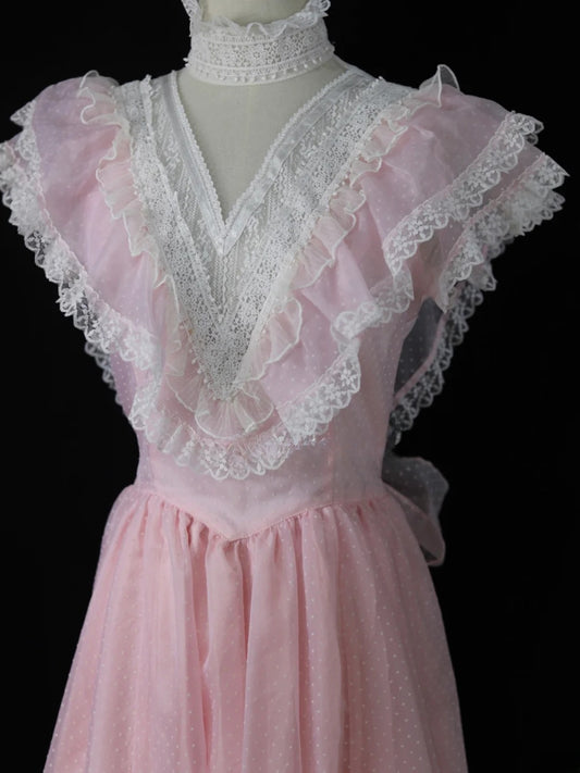 Sweet Prom Dress A Line High Collar Pleated Evening Dress Gala Dress 16th Dress   D2818