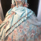 Sweet Prom Dress Square Neck Pleated Ruffle Ball Gown Quinceanera Dress Evening Dress  D2821