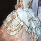 Sweet Prom Dress Square Neck Pleated Ruffle Ball Gown Quinceanera Dress Evening Dress  D2821