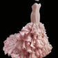 Sweet Prom Dress Sweetheart Ruffle Tiered Mermaid Evening Dress Gala Dress  D2829