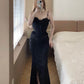 Sexy Prom Dress Sweetheart Slit Mermaid Birthday Party Dress Cocktail Dress    D2851