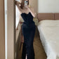 Sexy Prom Dress Sweetheart Slit Mermaid Birthday Party Dress Cocktail Dress    D2851
