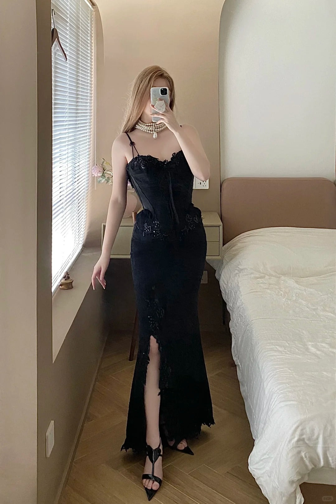 Sexy Prom Dress Sweetheart Slit Mermaid Birthday Party Dress Cocktail Dress    D2851