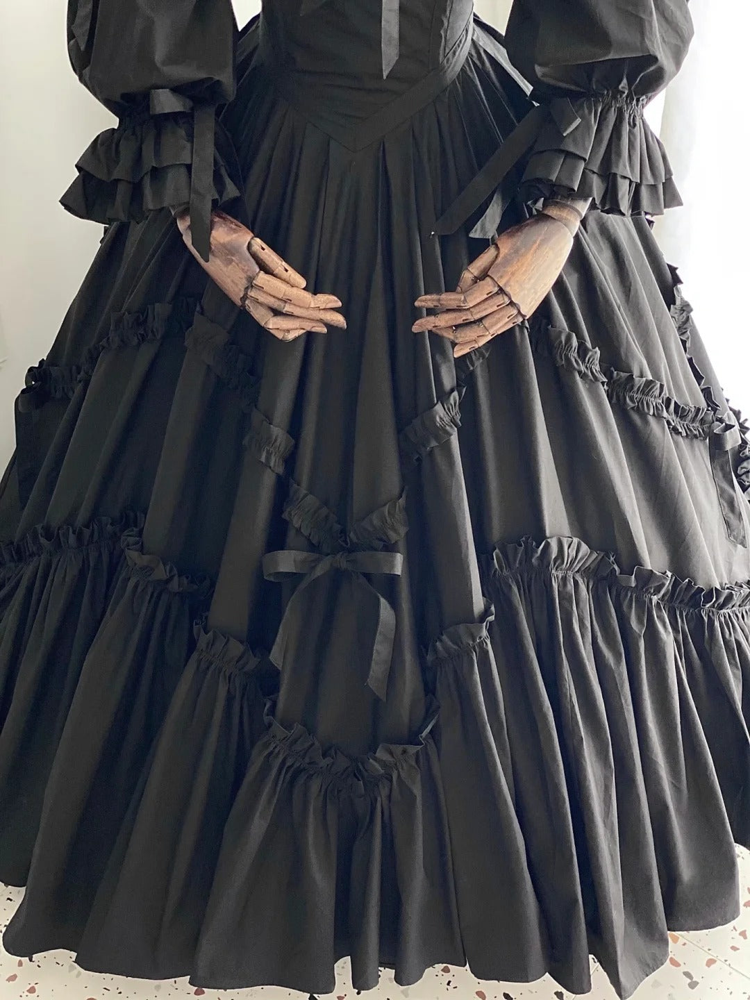 Stunning Prom Dress Black Square Neck Pleated Evening Dress Ball Gown Birthday Party Dress    D2853