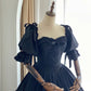 Stunning Prom Dress Black Square Neck Pleated Evening Dress Ball Gown Birthday Party Dress    D2853
