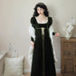 Elegant Prom Dress Velvet A Line Square Neck Evening Dress Gala Dress    D2855
