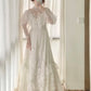 Stunning A Line Long Sleeve Lace Tulle Wedding Dress  D2856