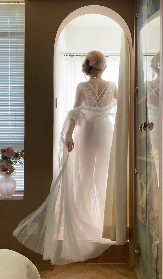 Sexy Prom Dress A Line Sweetheart Pleated Tulle Evening Dress Gala Dress D2857