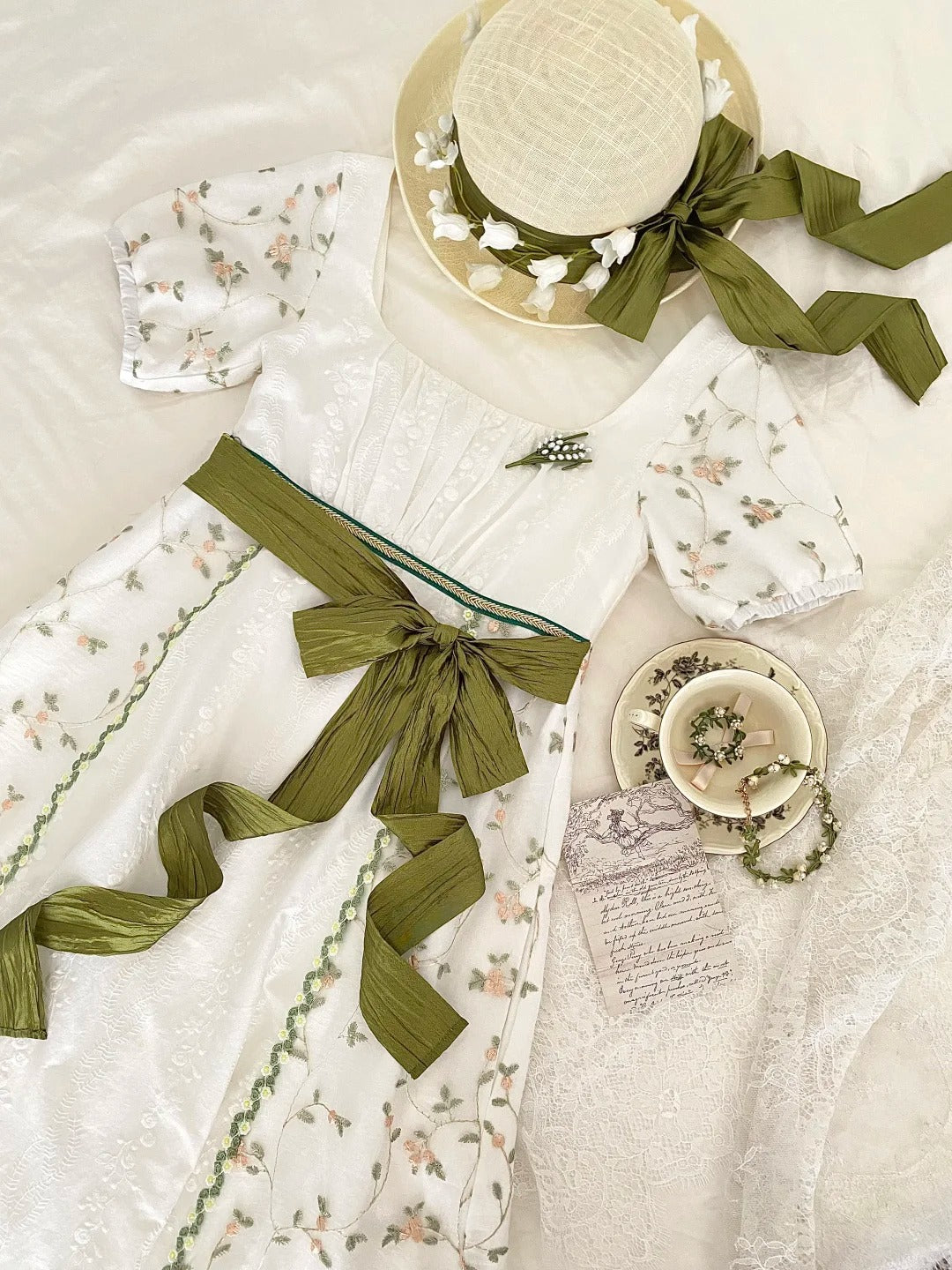 Sweet Summer Dress A Line Square Neck Pleated Women Dress Date Dress   D2862