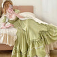 Cute Prom Dress A Line Crew Neck Pleated Ruffle Evening Dress Birthday Party Dress   D2863