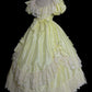 Sweet Prom Dress Crew Neck Pleated Lace Ball Gown Evening Dress Birthday Party Dress    D2865